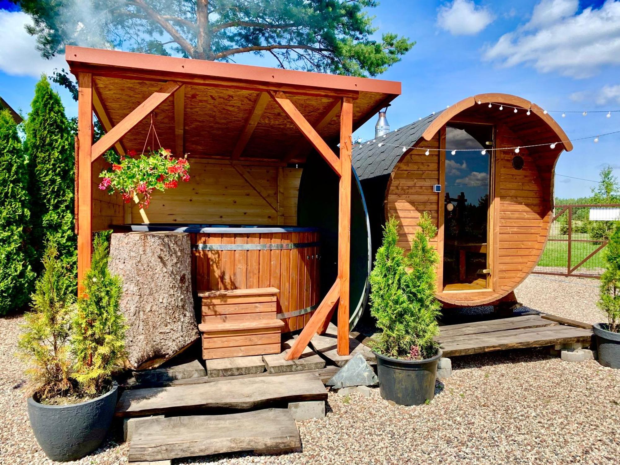 Mazurski Dom Brejdyny Sauna I Bania Holiday home Mragowo
